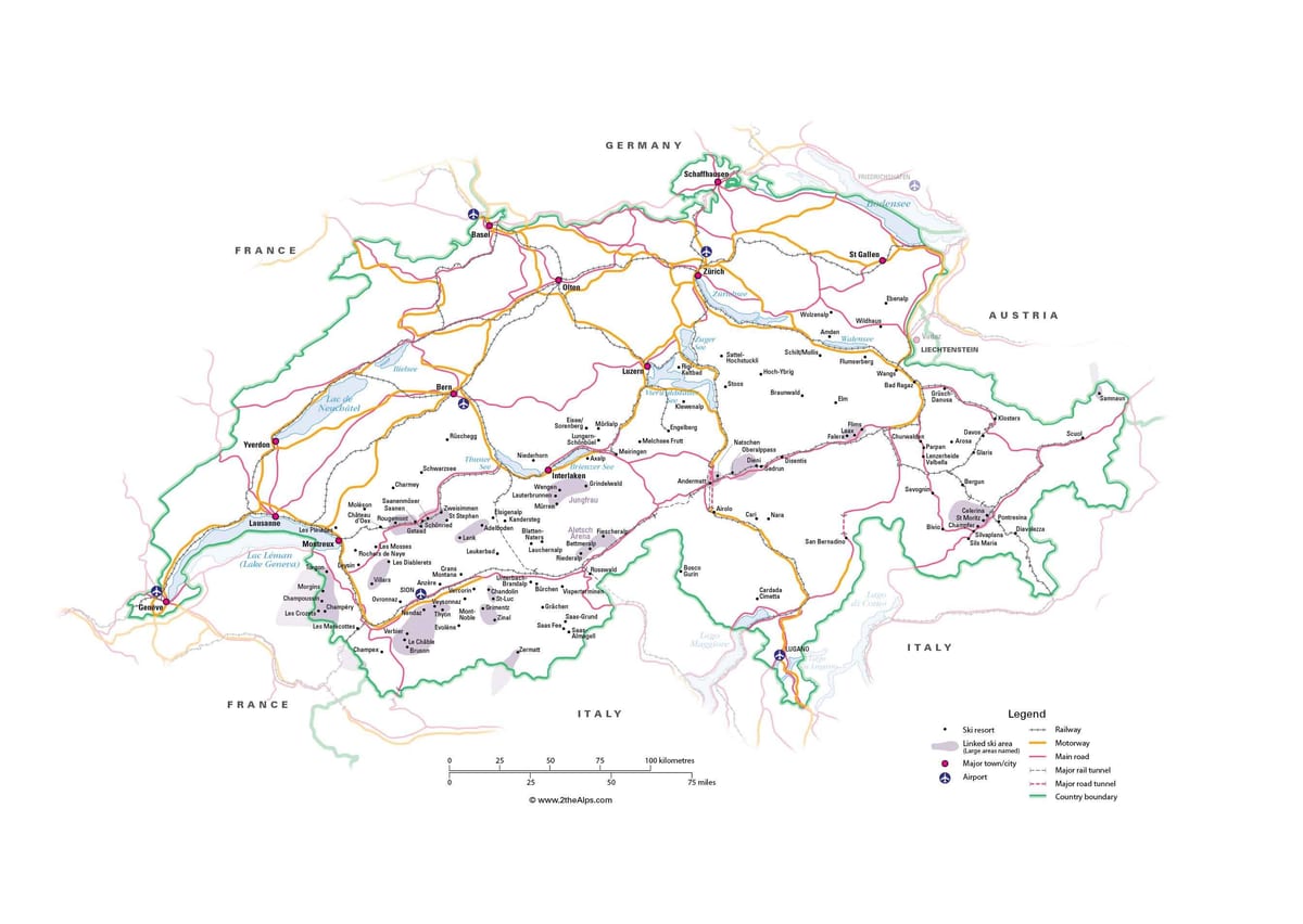 地图瑞士地铁 