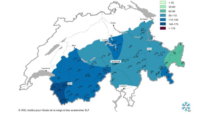 地图上的白雪地图瑞士