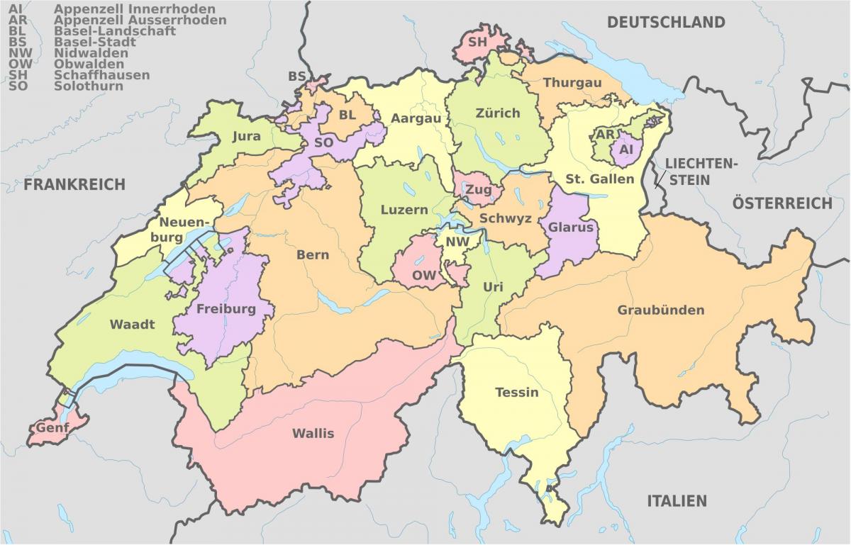 瑞士巴塞尔地图