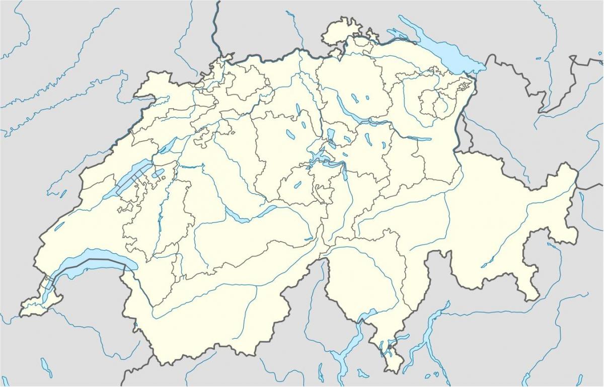 地图瑞士矢量地图