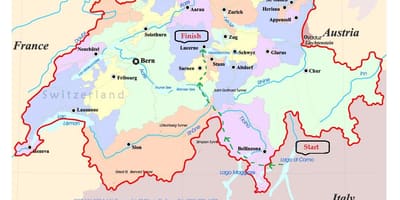 街道地图瑞士卢塞恩