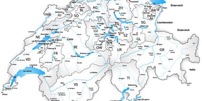 瑞士河地图