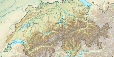 地图瑞士的救济