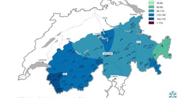 地图上的白雪地图瑞士